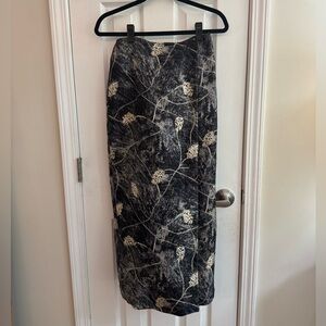 Country Road Vintage 100% Silk Maxi/midi Wrap Skirt Size 6